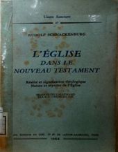 L'église DANS LE NOUVEAU TESTAMENT